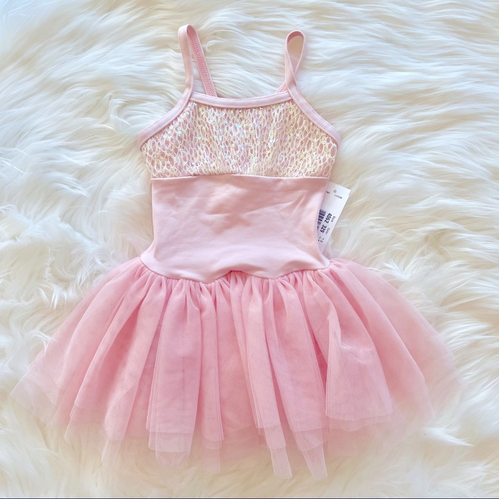 NWT Ballet Performance Dance Costume Dress Pink - Size 2-3 XS